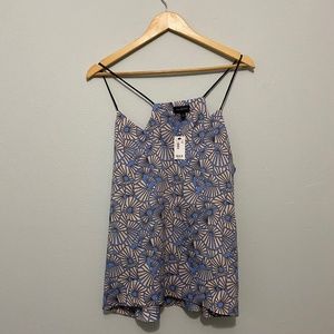 Strappy modern print camisole